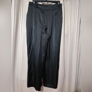 Wayf Black Pinstripe Trousers